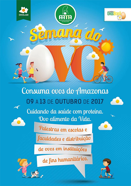 Empresa: Associação Amazonense de Avicultura - Nome: Ovos AM - Título da Ação: Banner comemorativo semana do ovo